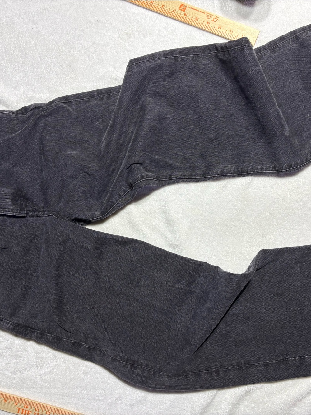 Madewell Men’s Wide Leg Faded Black Jeans
